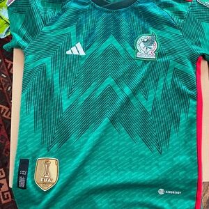 Adidas Kids Teal Mexico Soccer Jersey